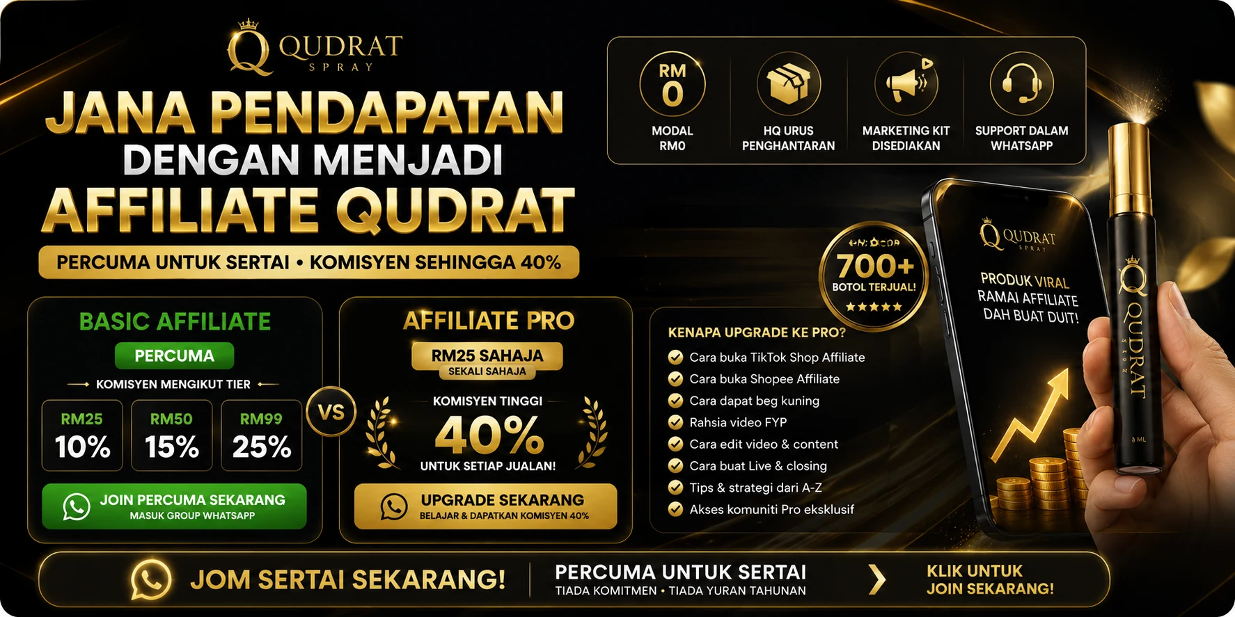 Join QUDRAT Affiliate secara percuma